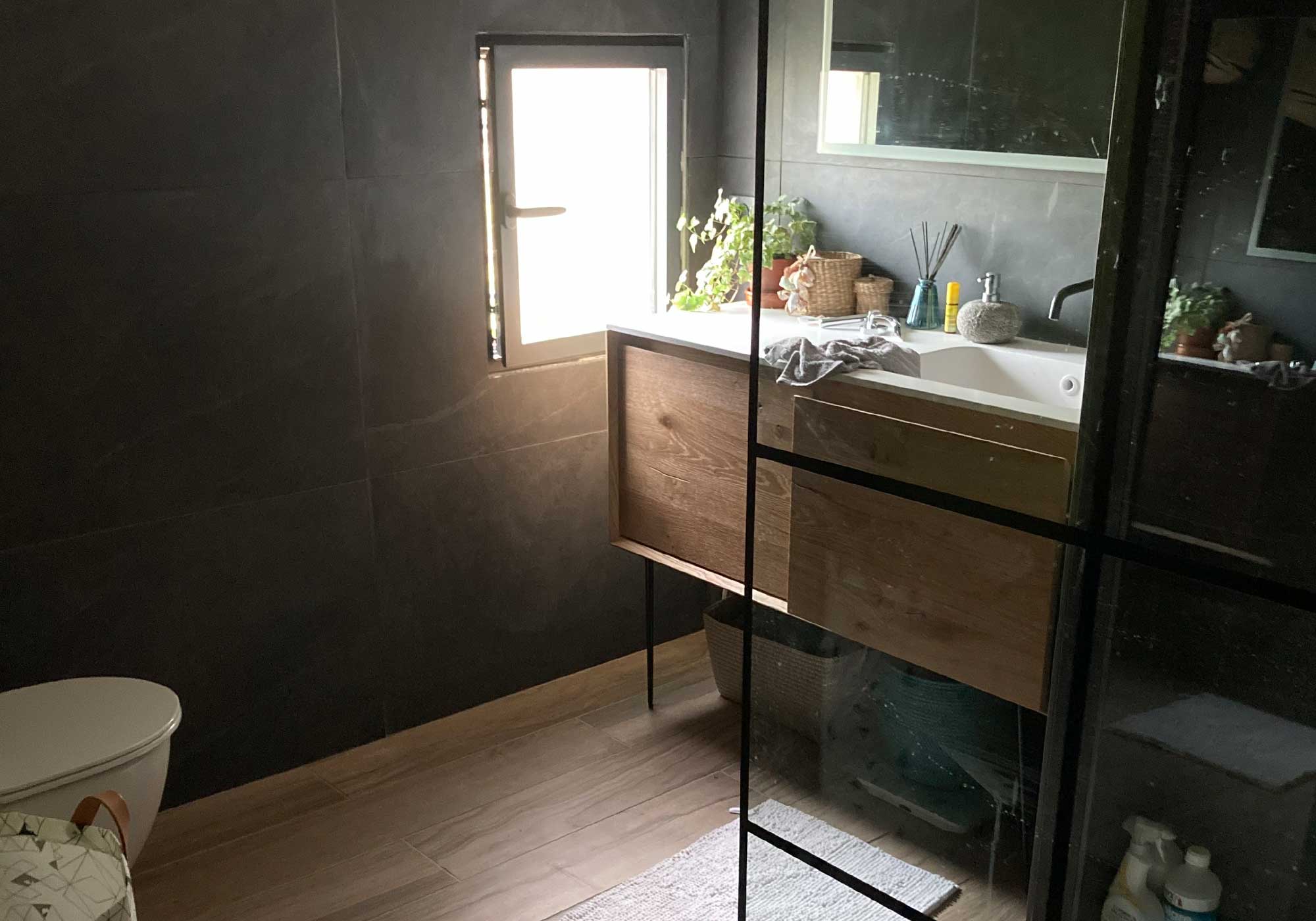 salle-de-bain placo carrelage